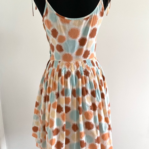 RARE ASO Andie Anderson How to Lose a Guy in 10 Days Multi Polkadot Flare Dress - Picture 4 of 6